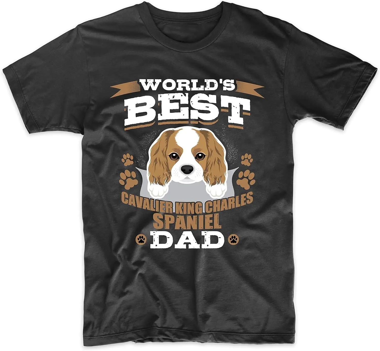 

World's Best Cavalier King Charles Spaniel Dad Dog Owner T-Shirt