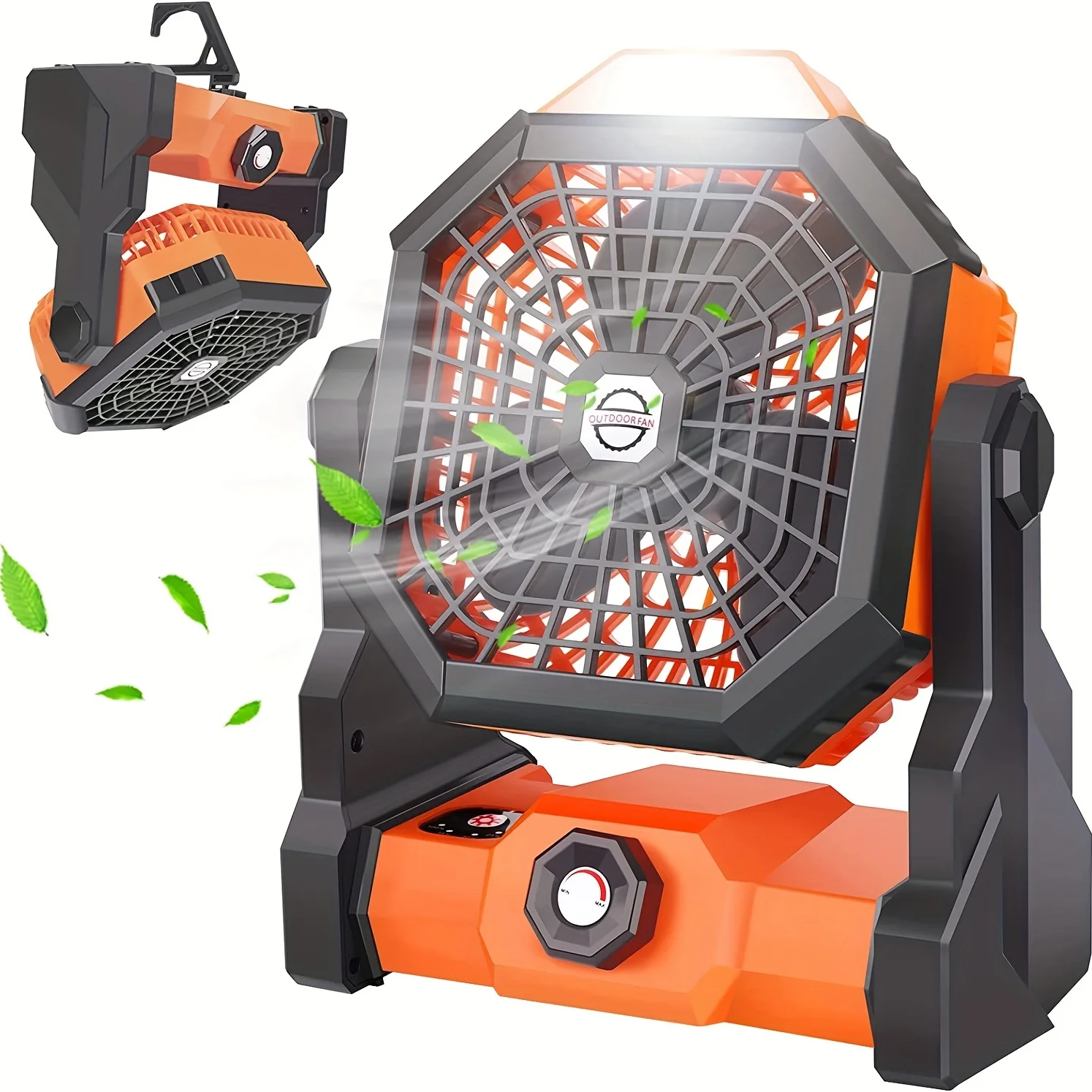 

Outdoor Fan Camping Tent USB Fan Portable High Wind Camping Fan With Unlimited Speed Control Strong Wind Rechargeable Battery