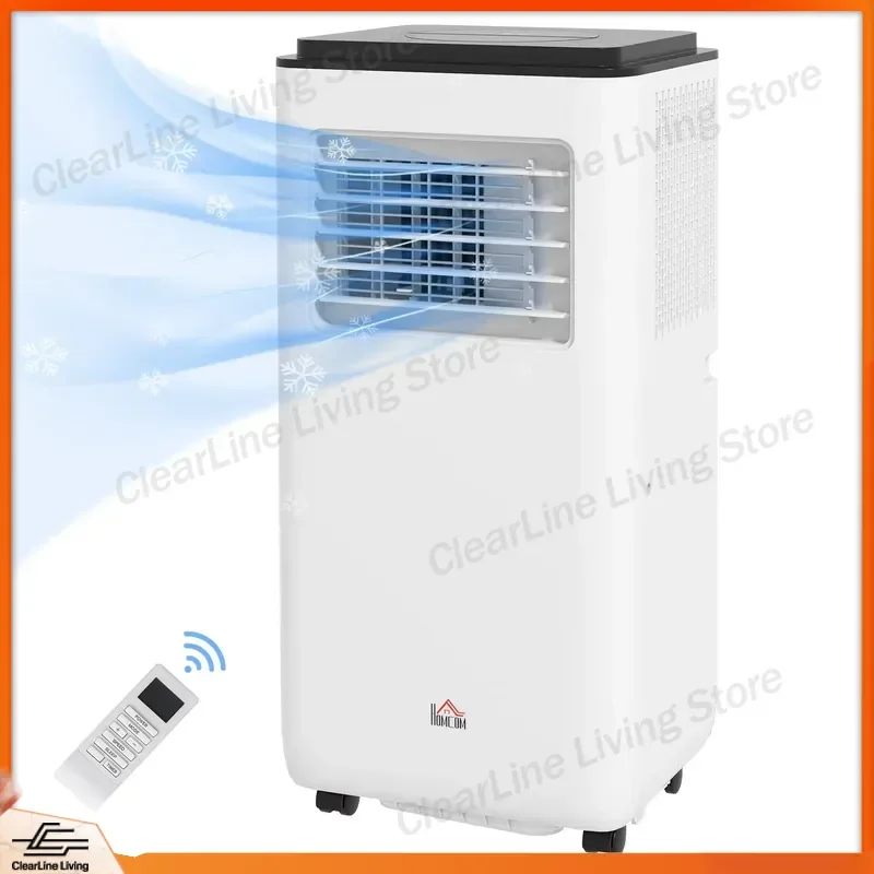 10000 BTU Portable Air Conditioner 440 sqft Dehumidifier Fan 24H Timer White Window AC Unit for Room Car Home Cooling EU Plug