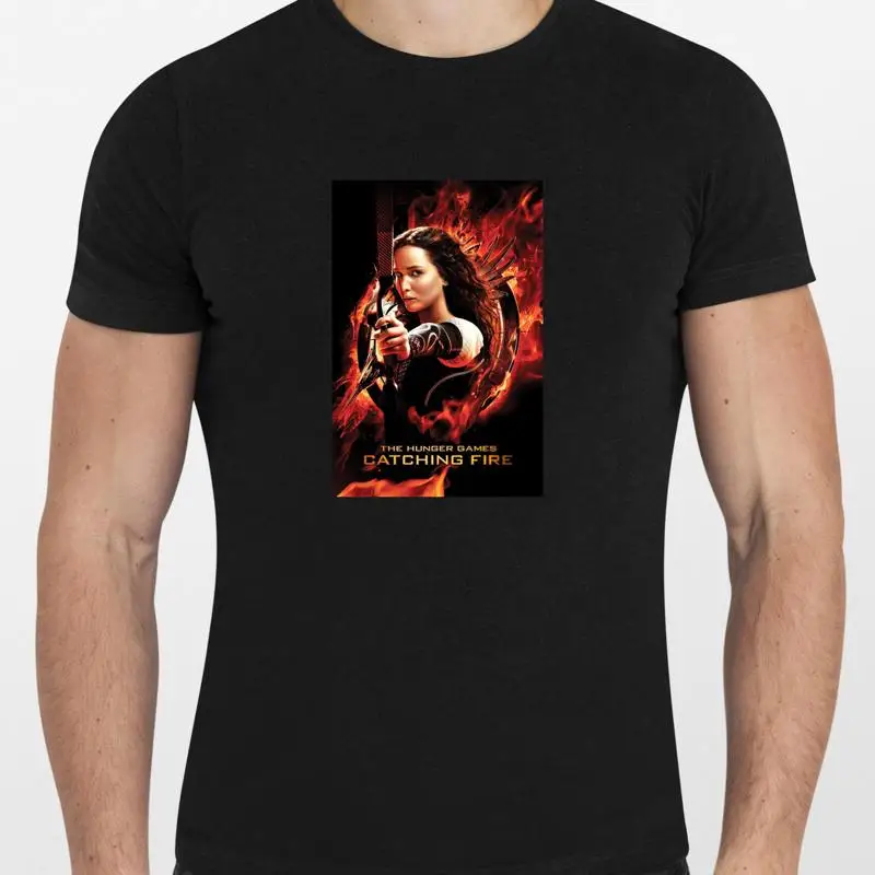 

Футболка с рисунком фильма «Голодные игры ловля огня» (2013) для мужчин и женщин, НОВИНКА