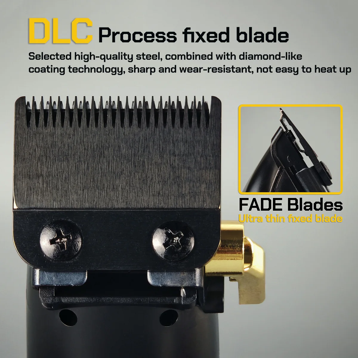 BRDCLIP BRD2035 9900RPM مقص الشعر المهنية DLC تتلاشى شفرة محرك مغناطيسي آلة قاعدة شاحن الحلاق المتقلب 7200 دورة في الدقيقة M3T