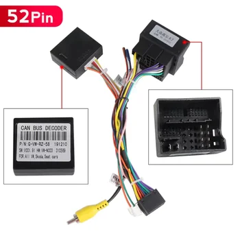 Accesorios de Cable de Radio Android para Volkswagen Golf 5 6 Polo Passat Tiguan Jetta Touran Skoda Navi Radio CANBUS BOX VW-RZ-58