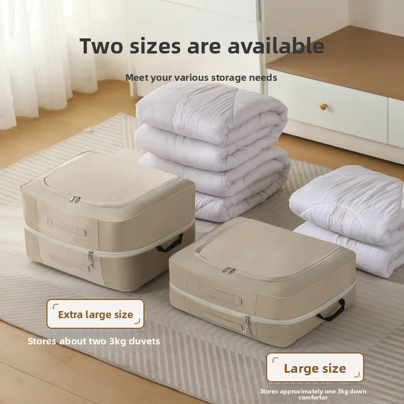 أكسفورد القماش ضغط حقيبة التخزين أسفل لحاف الحرير المنزلية التشطيب حقيبة سعة كبيرة عنبر تخزين الغبار #3