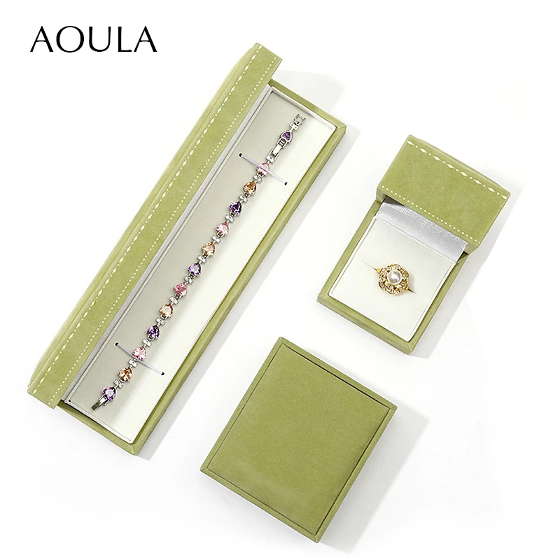 Luxury Ring Earrings Pendant Necklace Jewelry Gift Packaging Storage Box Wholesale for Travel Accessories Packing Organizer Case
