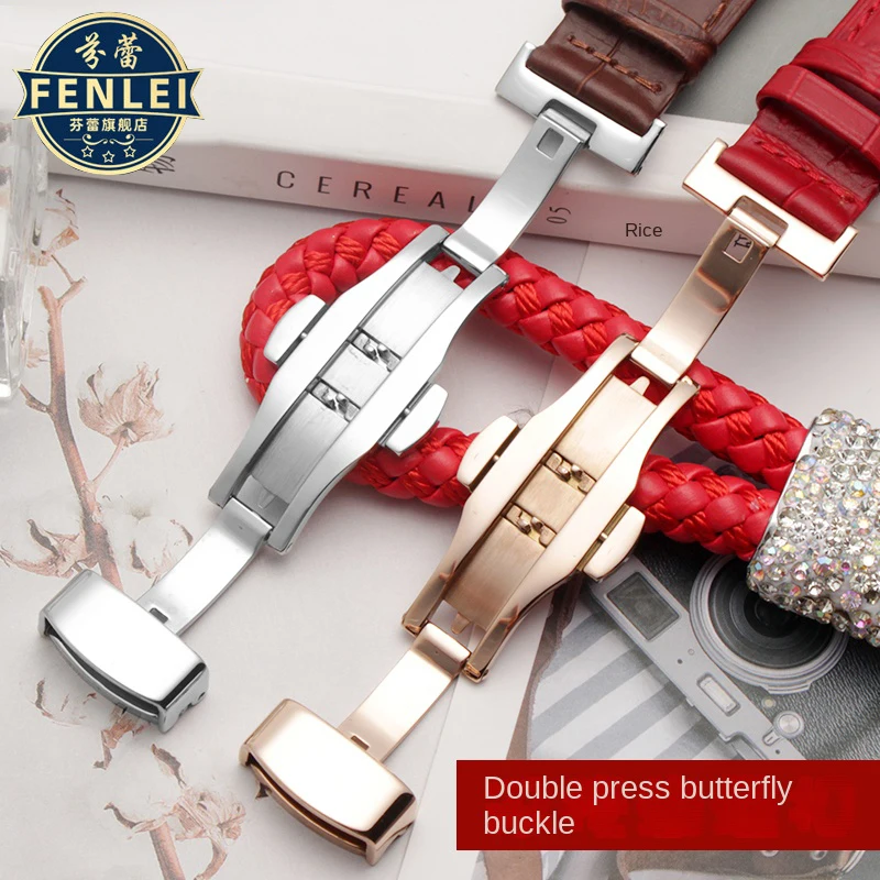 Bracelet de montre en cuir véritable pour Cartier, bracelet de montre, série ballon bleu, bracelet de port, accessoires masculins, 14.8mm, 16.8mm, 18.11mm, 20.12mm