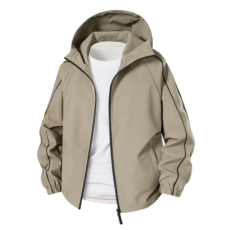 

Men's Soft ell Jaet Spring Autumn 2025 New Outdoor Windproof Climbing Suit Long Sve Zipper Closure Hooded Color