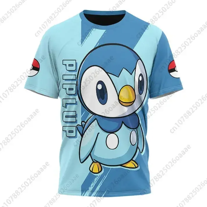 Pokemon Psyduck Camisetas 3D para hombres y mujeres Deportes y ocio Celebi Camisas frescas de verano de manga corta para niños