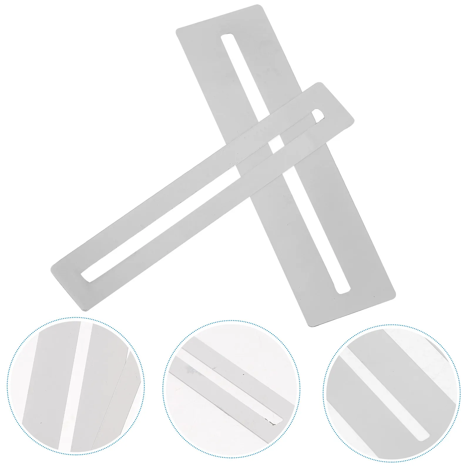 

2Pcs Metal Fretboard Guard for Bass Guitar Mandolin Ukulele Luthier Fret Polishing Filing Removal Tool Hard Flexible Fingerboard