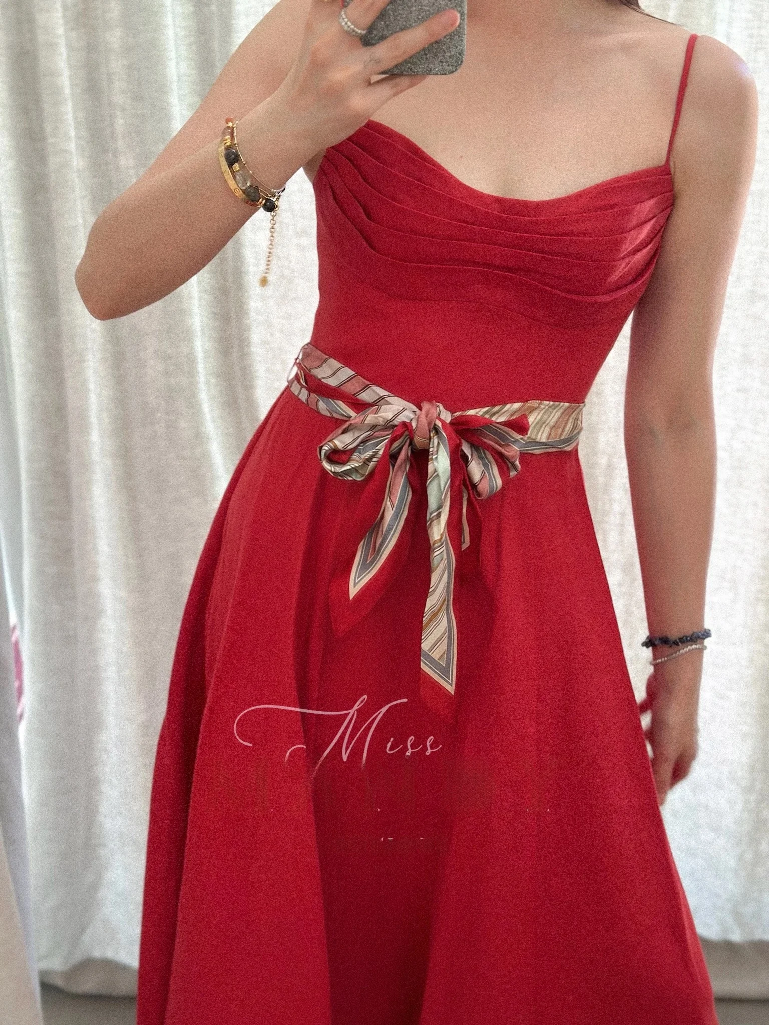 

Ele Pure Color Midi Dr для похудения с высокой талией Vaion New Sle Z Home Роскошный индивидуальный хлопок Svel A-Line...