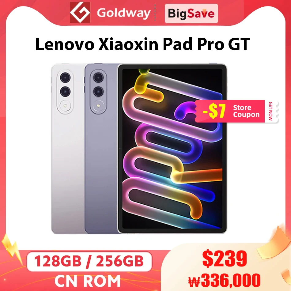 

Lenovo Xiaoxin Pad Pro GT Snapdragon 8 Gen 3 Tab 128GB 256GB ROM 11.1" 144Hz 3.2K Screen 8860mAh 68W Charging Android Tablet