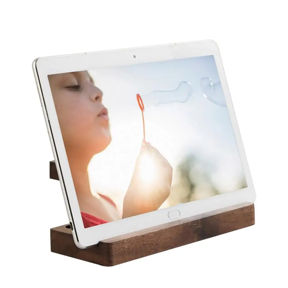 حامل أقلام خشبي مع 9 فتحات ، مستلزمات مكتبية ، منظم مكتب ، حامل هاتف خلوي ، بسيط ، حديث