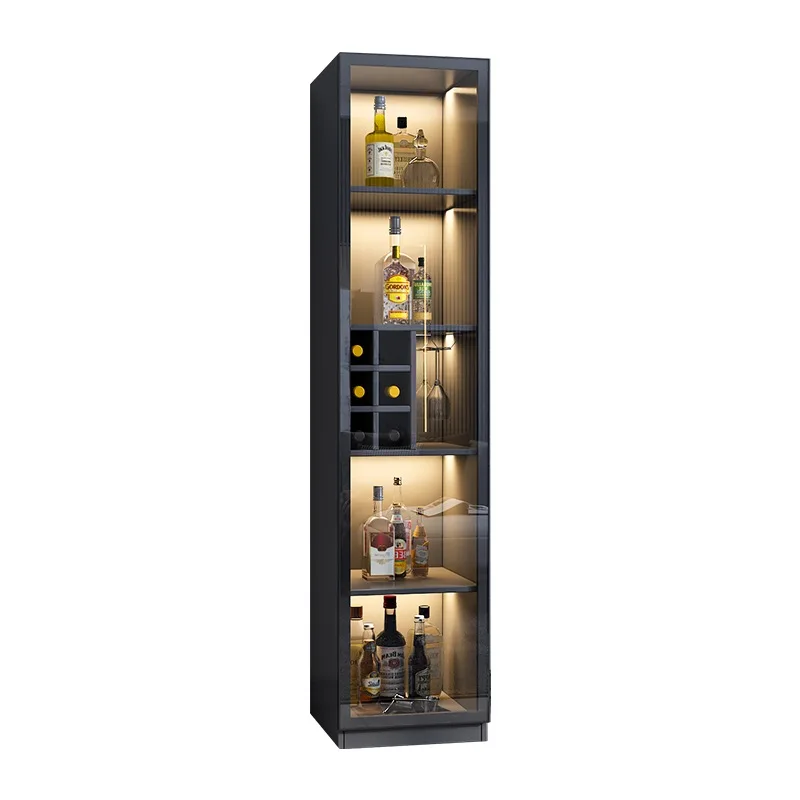 Hot-selling living room glass furniture corner wine cabinet