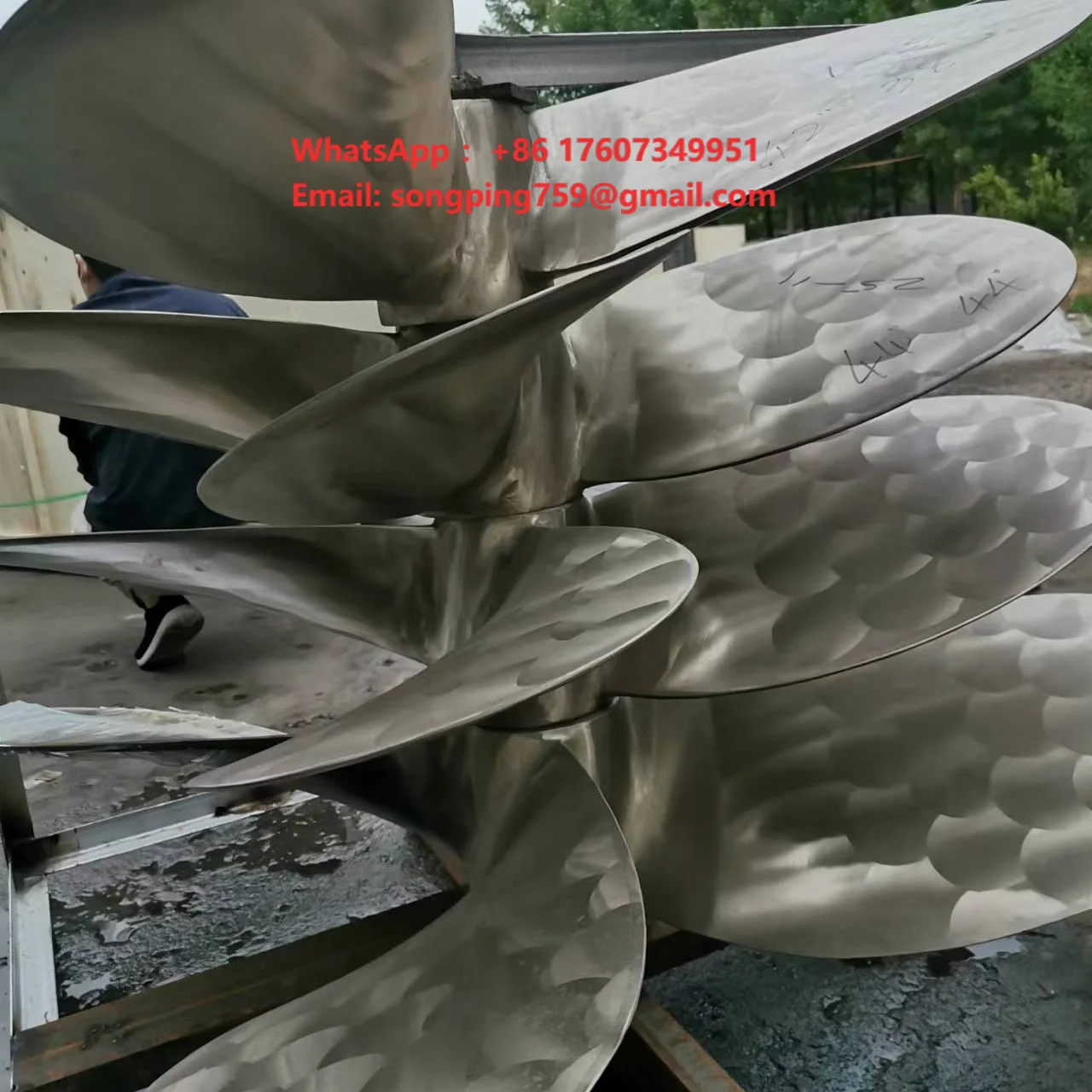 High Quality Customizable Marine Copper Propeller 3 Blades 4 Blades 5 Blades for Boat