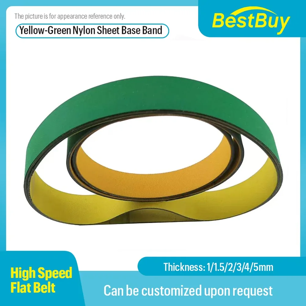 

Yellow-Green Nylon Sheet Base Band Machinery High Speed Transmission Belt Wear-resistant Conveyor Belt
