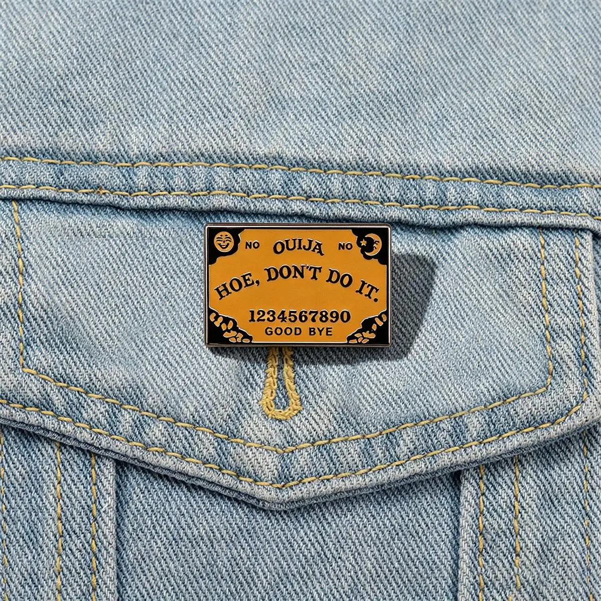 Ouija Board Enamel Brooch Cartoon Funny Backpack Lapel Metal Badge Cosplay Clothing Jewelry Accessories Halloween Gifts