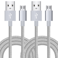 Android Micro USB Cable 2A Fast Charging USB Cable for Xiaomi Realme Redmi Samsung Huawei Mobile Phone USB Data Charger Wire 3M