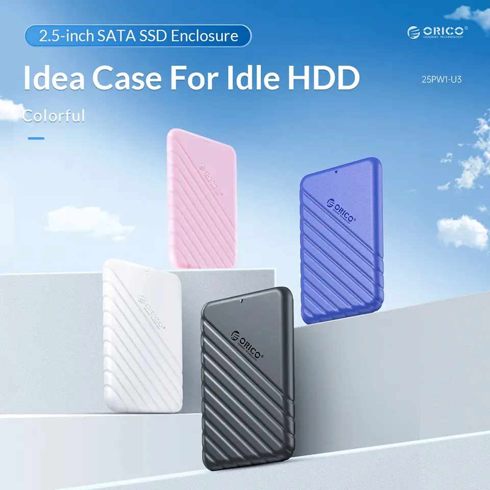 ORICO HDD Case 2.5'' SATA to USB 3.0 Hard Drive Enclosure for 2.5 Inch SSD Disk HDD Box 6TB Storage Case External HDD Enclosure - 2
