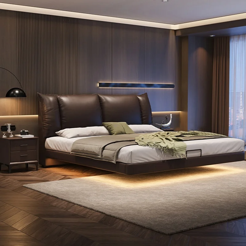 

*Bed Frame Queen Frame King Size Modern King Solid Wood Upholstered Furniture Princess