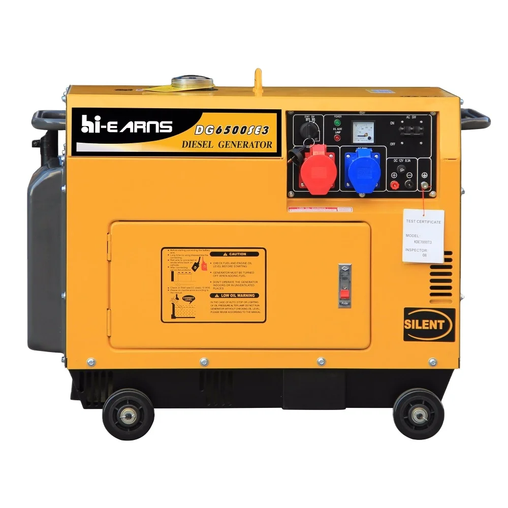 

5500W silent small die·sel flywheel generator price