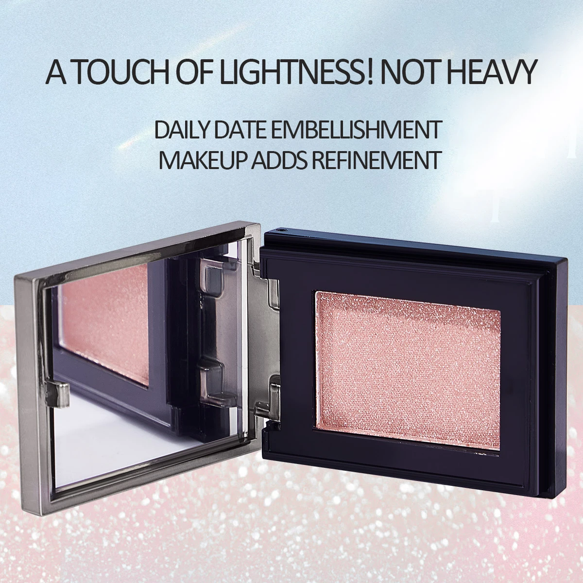 QXQY eye shadow High gloss powder blusher multi-purpose powder Light non flying powder brightens face and eyes