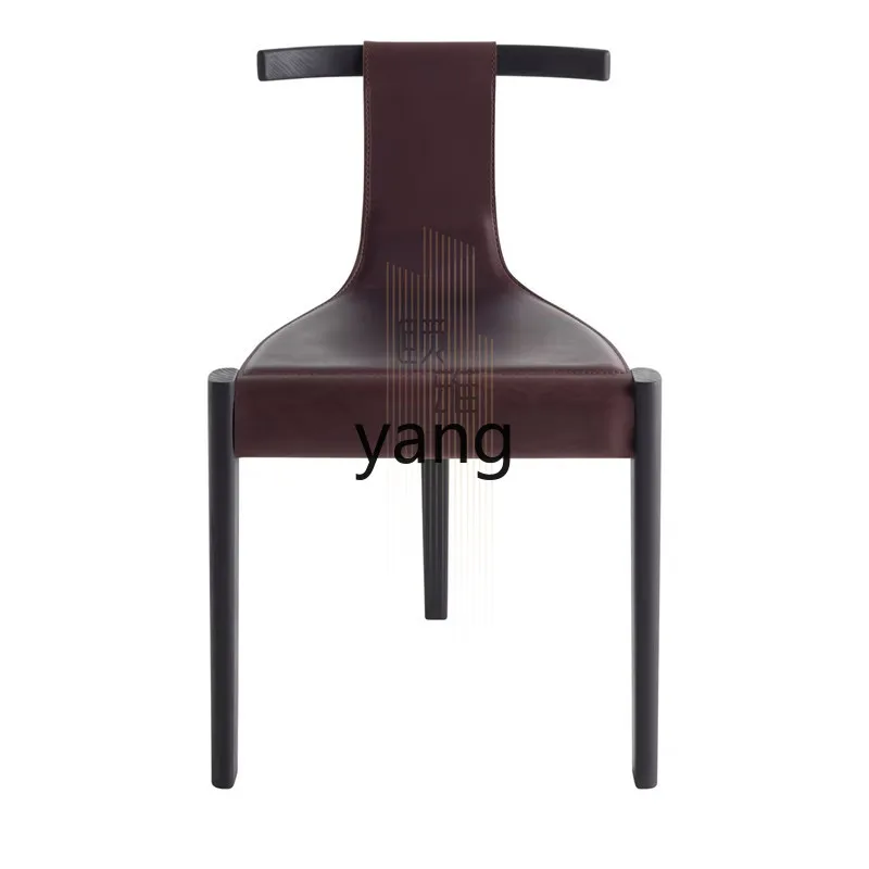 

CX Light Luxury Saddle Leather Coffee Shop Hard Leather Leisure Modern Special-Shaped Metal Armchair