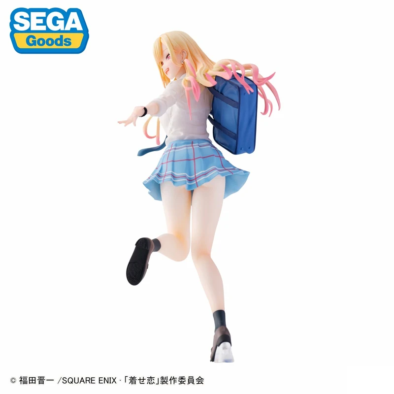 Sega My Dress-Up Darling Kitagawa Marin Figuras de ação Anime, brinquedos Marin originais para meninos e meninas, modelo colecionável, presente para crianças