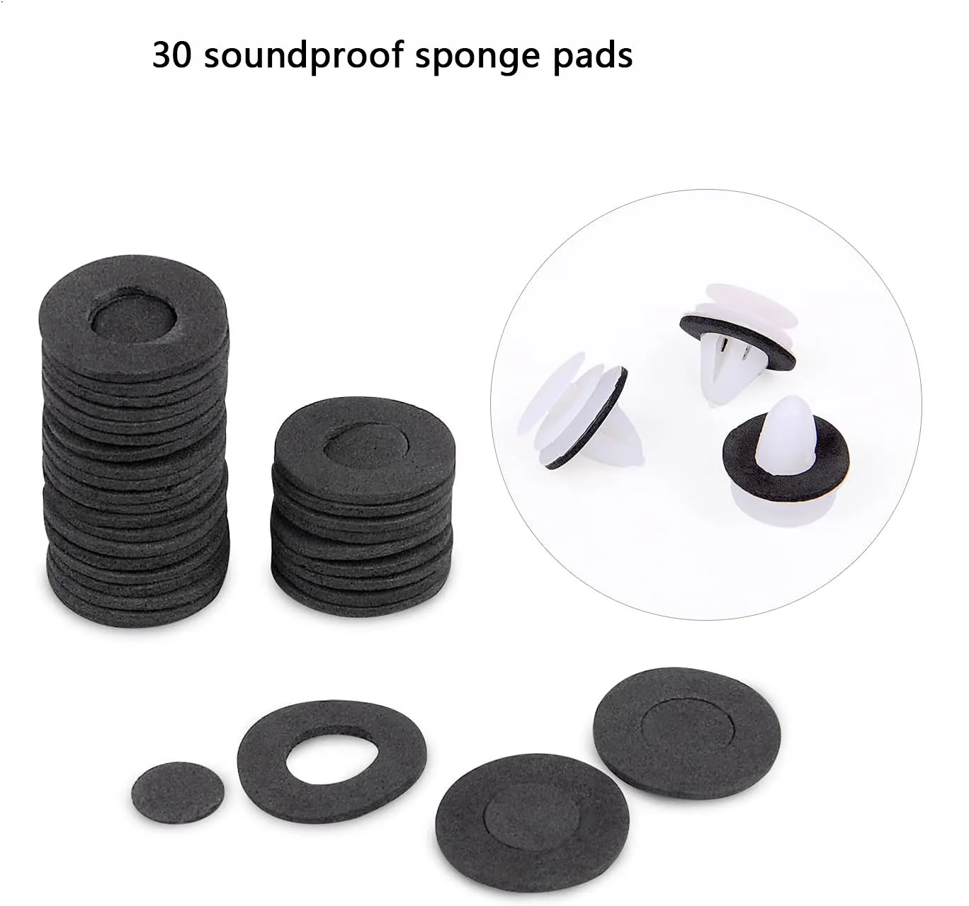 415/620 Auto Fastener Clip Kit Fender Rivet Clips 30 Tool Car Body Push Retainer Pin Rivet Bumper Door Trim Panel Retainer Clips image 6
