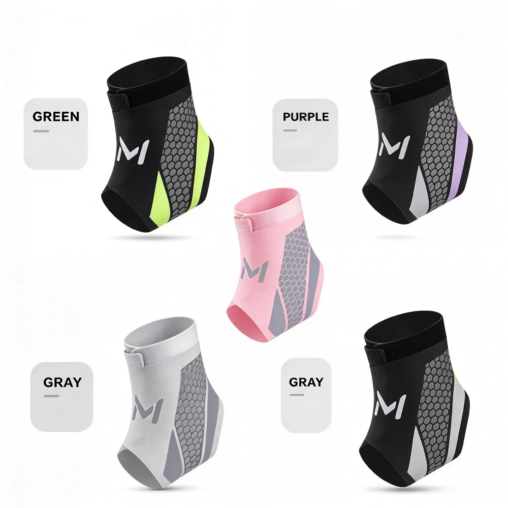 Ankle Protectors, Anti-Sprain Compression Ankle Brace for Men Women, Running Basketball Soccer Climbing, Relieve Joint Strain