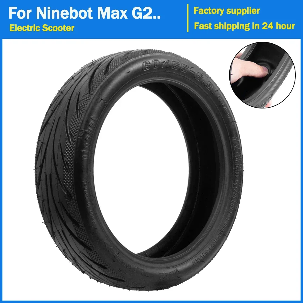 Original Vacuum Tire for Ninebot Kickscooter MAX G2 Self-Healing Jelly Tyre Electric Scooter Wheel 60/65-6.9 Tubeless Tires Part