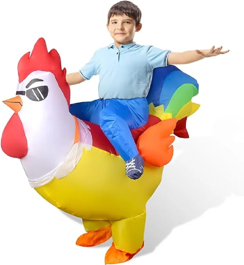 Inflatable clothing rooster fun inflatable clothing role-playing children's Halloween Christmas role-playing party performance