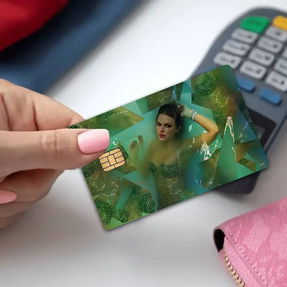 T-Taylor-SwiftS singer Trendy Laser Glitter Bank Card Stickers All Match Multi Purpose Use - view 3