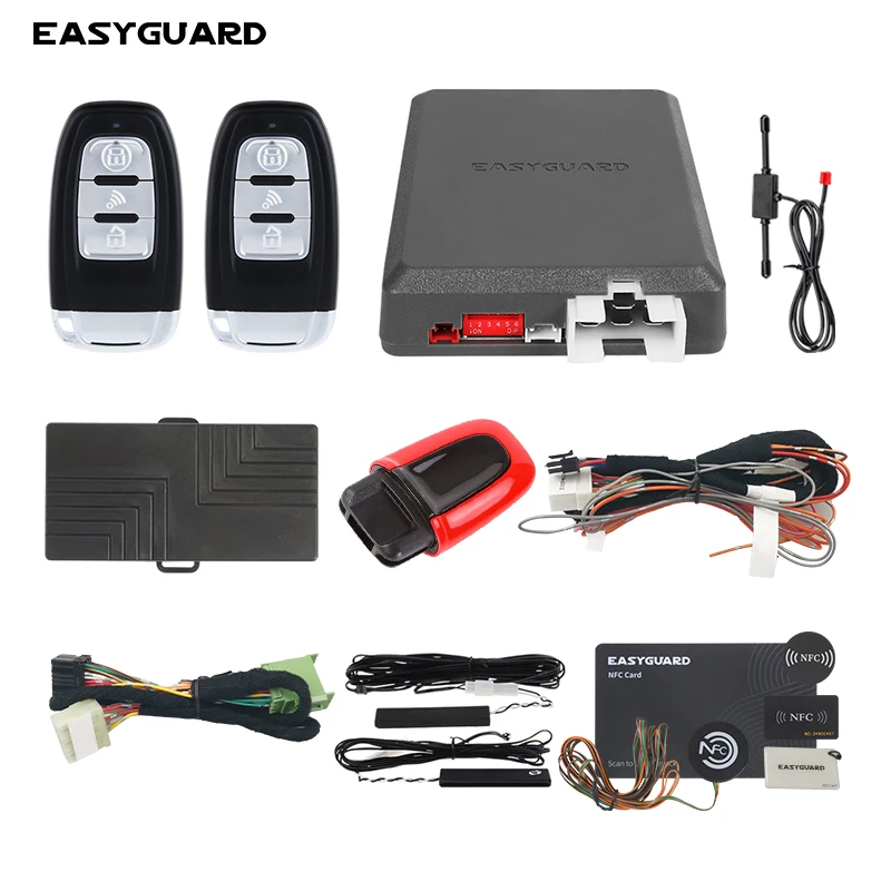 EASYGUARD CANBUS PKE Passive Keyless Entry Remote Starter with Dummy Key Start or Push Start fit for Porsche cars