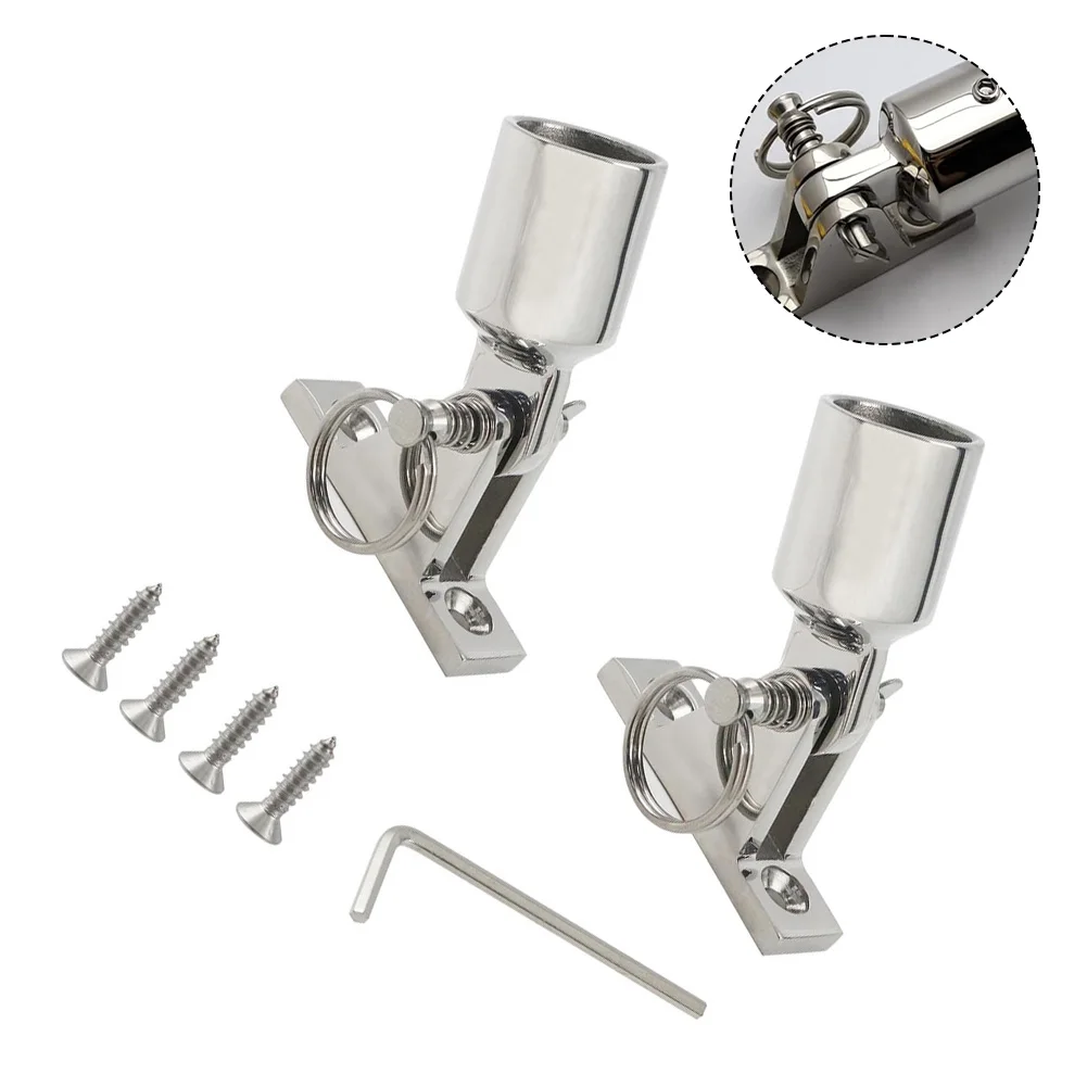 Heavy Duty Hinges Quick Release Pin Outdoor Setup 25mm Heavy Duty Performance Marine-grade 316 Polished Finish