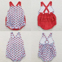 Wholesale Kids Children Crawfish Romper Toddler Newborn Summer Sleeveless One-piece Matching Baby Boy Girl overalls Clothing