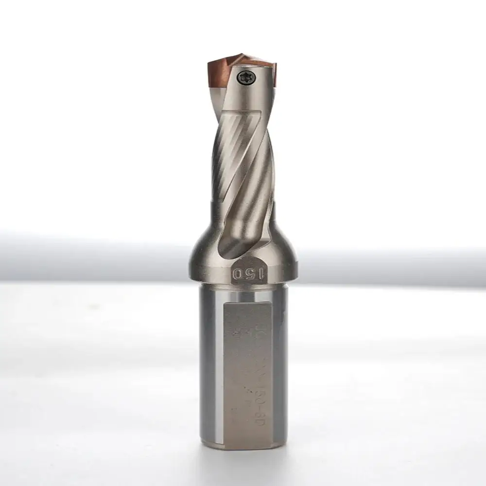 HOANYOREHigh Productivity CNC Tool Speed Drill Bit Crown Drill Bit Replaceable Tool Head Hard Alloy Blade Insert Drill