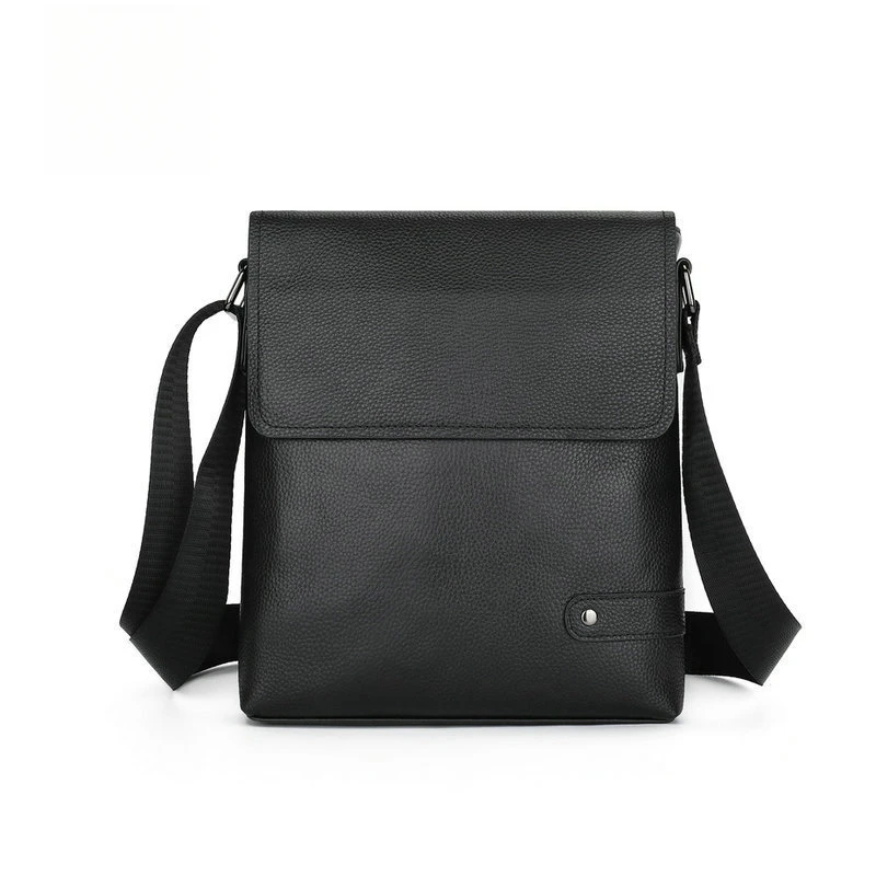 Men's front-layer cowhide shoulder crossbody bag, fashionable and business-like Korean-style trendy casual bag