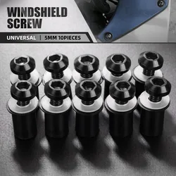 10PCS Fairing Wind Screen Screw Bolt Kit Windshield Mounting Nut Wellnut For yamaha yzf r6 2005-2011 2006 2007 ZRX1200 ZZR600