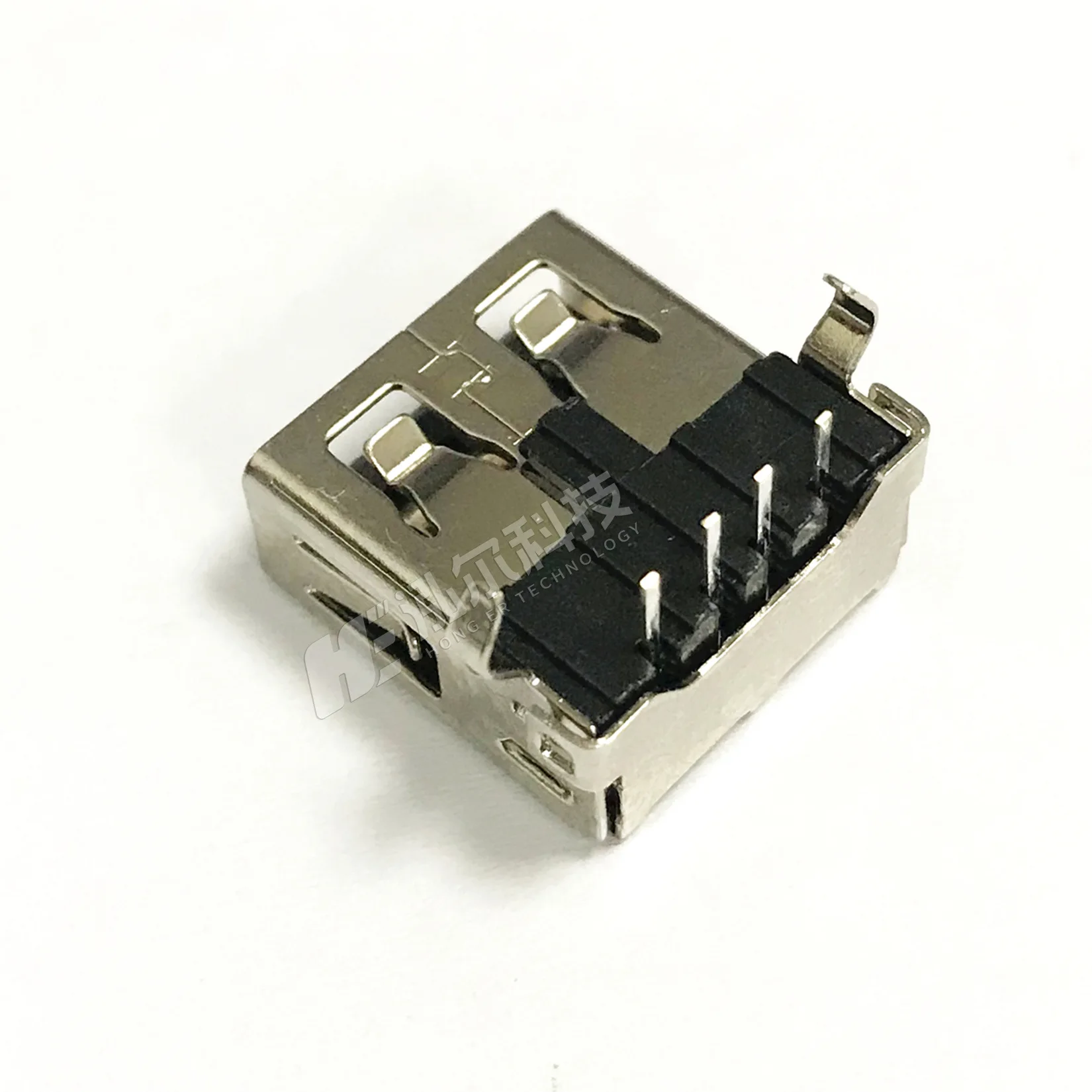 For USB 2.0 female base AF in-line plug, curved foot/straight foot A type straight edge/crimping interface socket