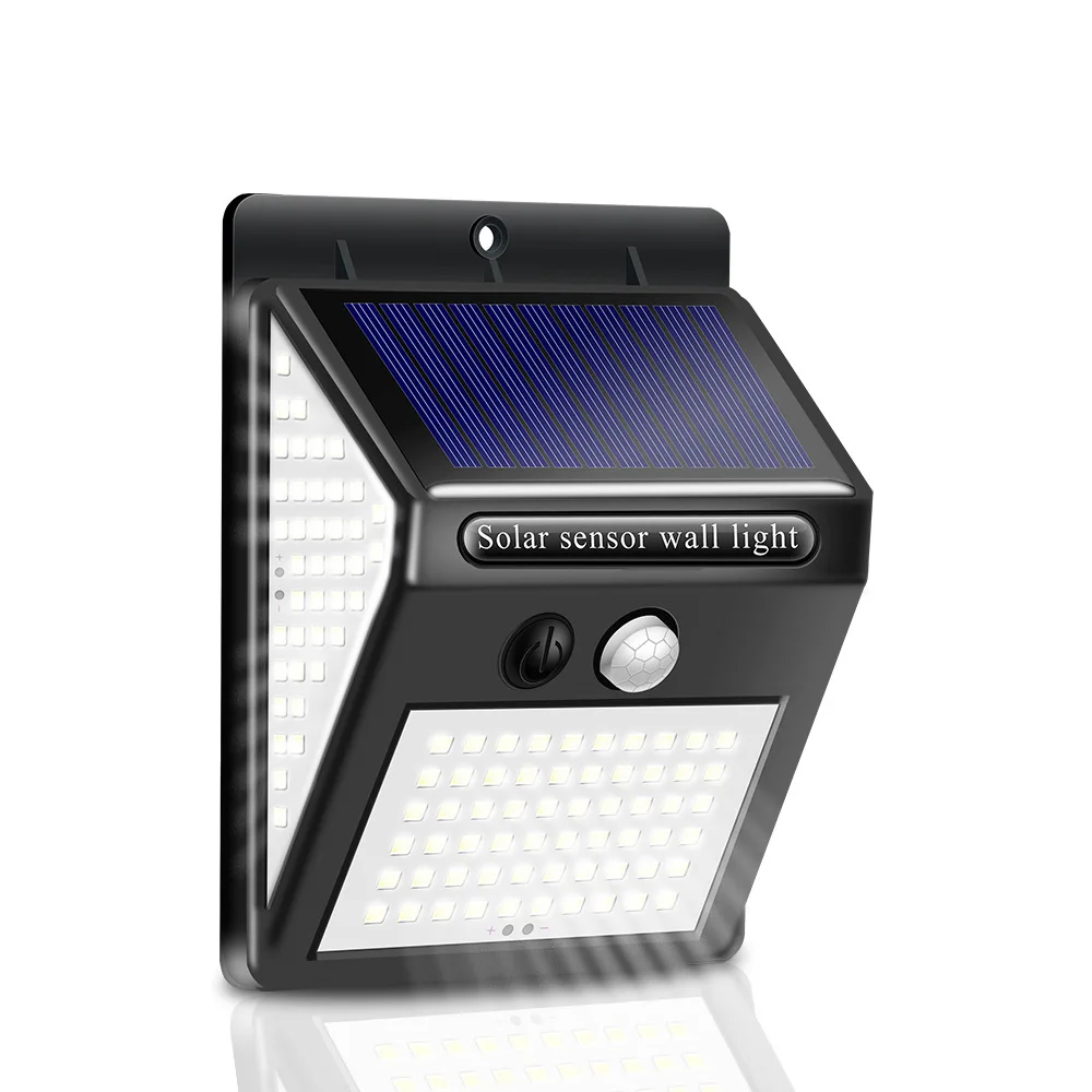 140 LED Solar Wall Light Automatic Sensor Super Bright Outdoor Light