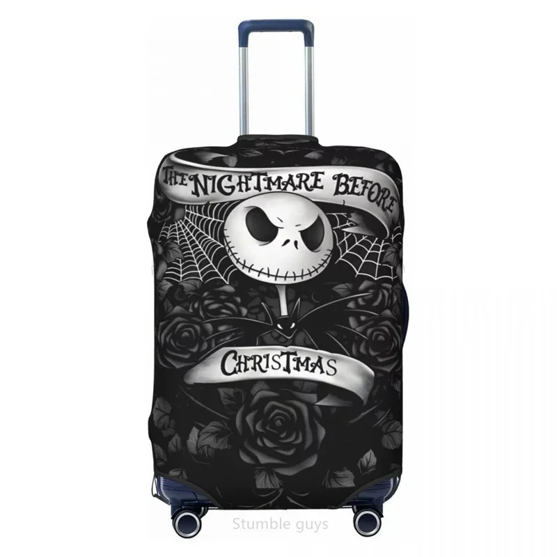 

Универсальный эластичный чехол для чемодана с принтом Jacks Movie Skellingtons для багажа 18-32 дюймов, моющийся, незаменимый аксессуар для путешествий