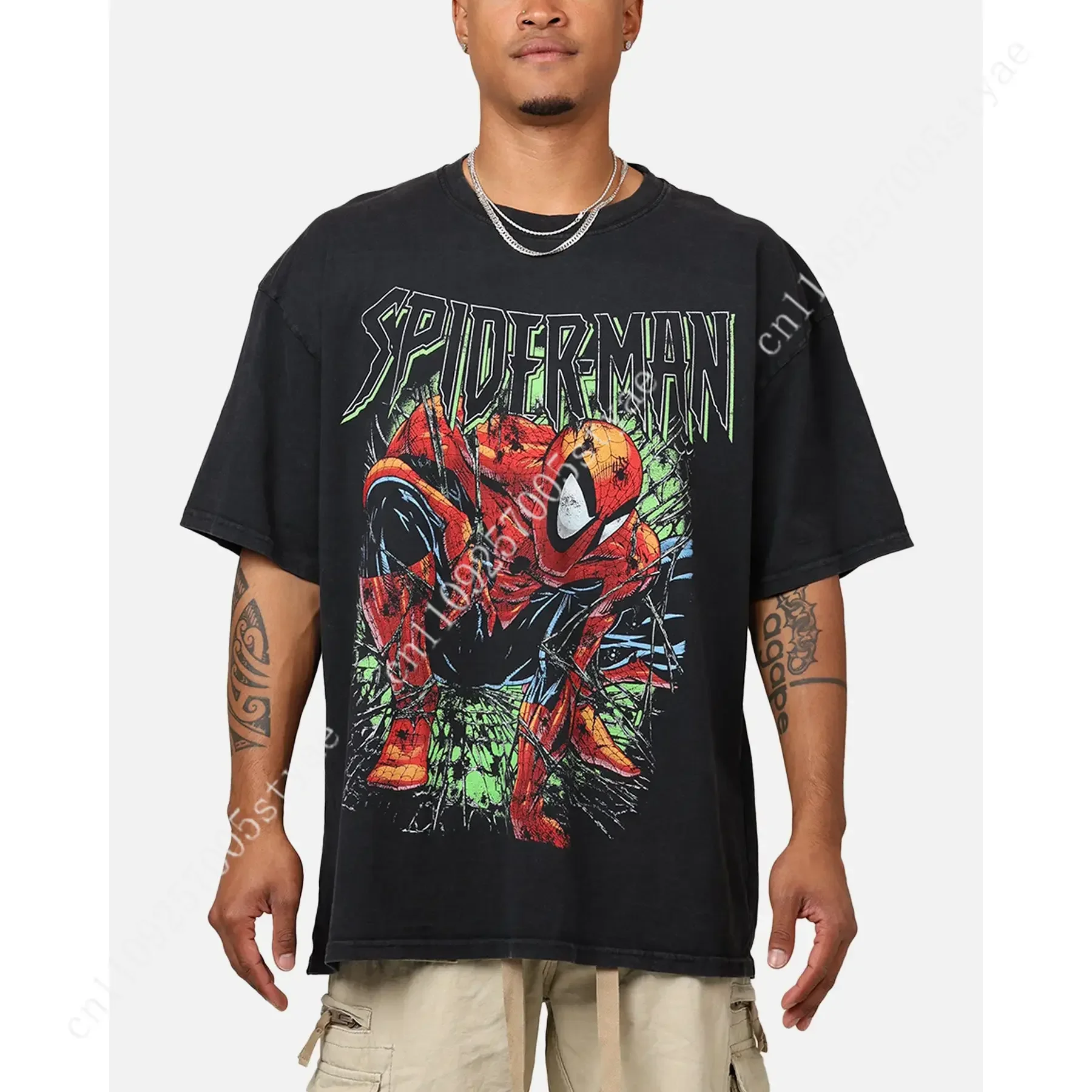 

Marvel Spider-Man T-Shirt Black Acidwash