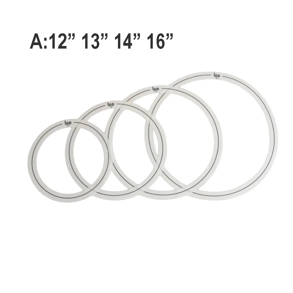 Discover the Power of Drum Control Rings Set of 4 Drum Tone Control Rings Sizes 12/13/14/16in Perfect for All Drum Styles