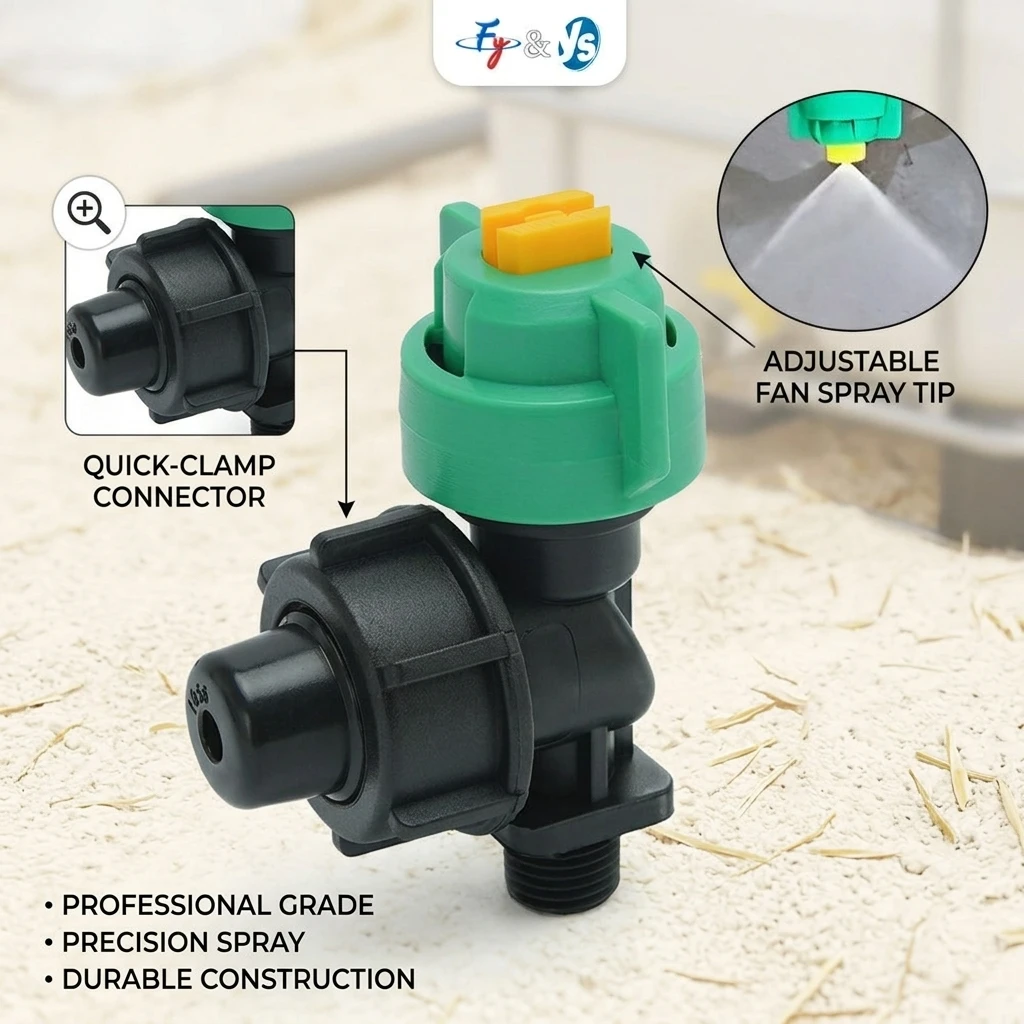 Anti-drip Flat Fan Nozzle Boom Sprayer Nozzle Agricultural Plant Protection Garden Irrigation Watering Atomizing Spray Head