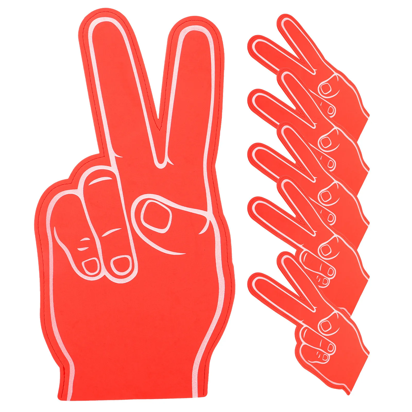 6pcs Foam Fingers Giant Cheerleading Hand Super Soft Party For Sports Events Concerts Photo Props Foam Finger