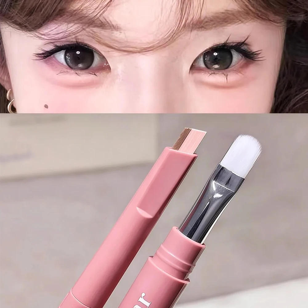 2-in-1 Matte Erhellen Liegen Seidenraupe Untere Augenlid Make-Up Kontur Stift Doppel-ende Eyeliner Seidenraupe Bleistift Highlighter Cosmeticos