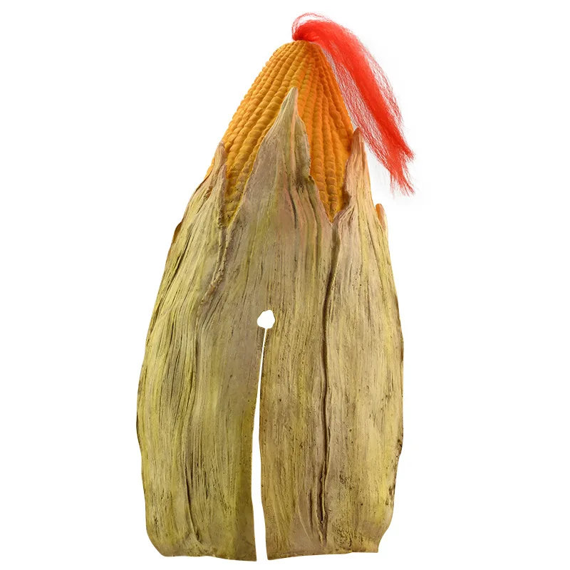 หมวกกันน็อคข้าวโพดปีศาจร้ายคอสเพลย์ฮาโลวีน, หมวก seluruh wajah แนวฮาโลวีน