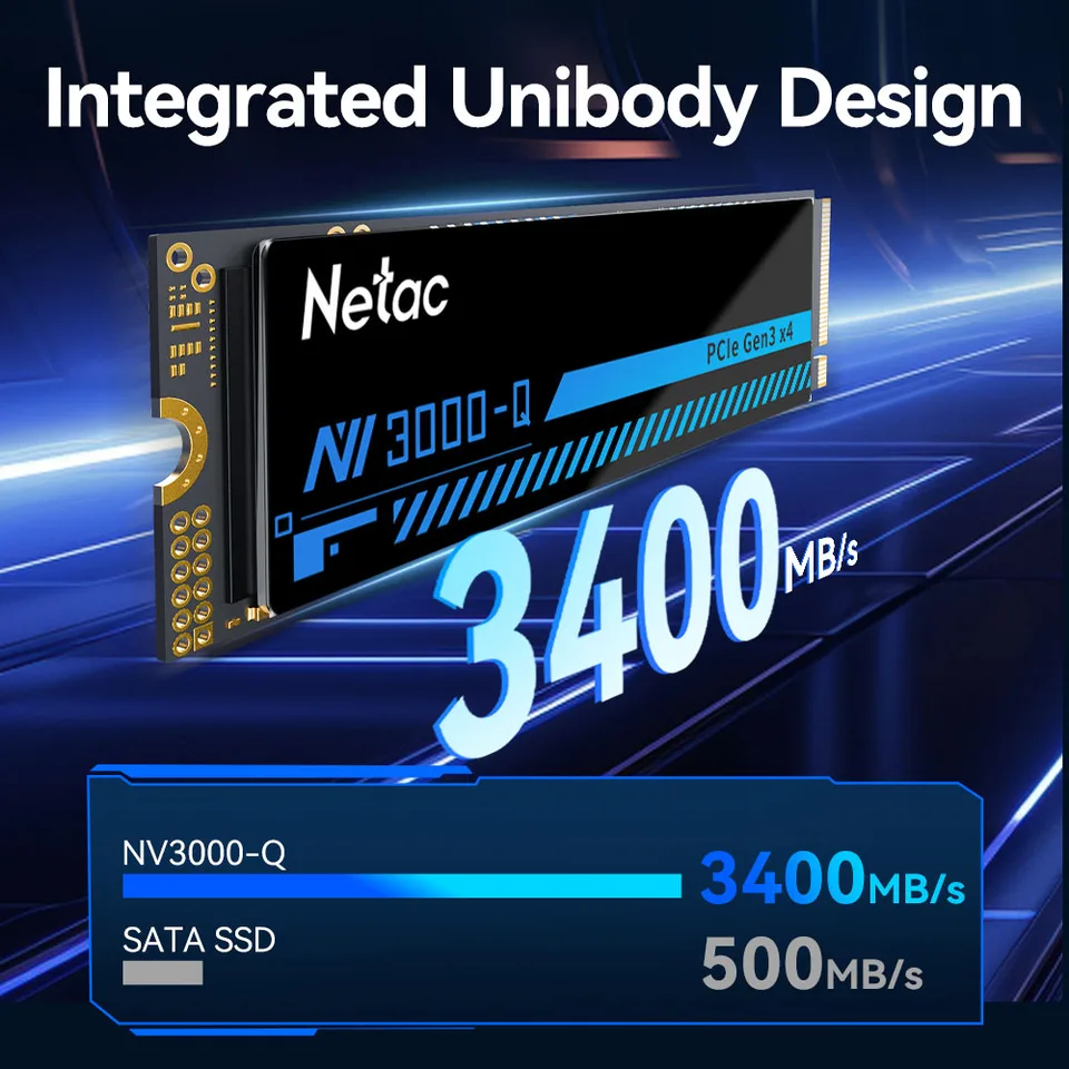 Netac NVMe SSD 1TB M.2 2280 3400MB/s