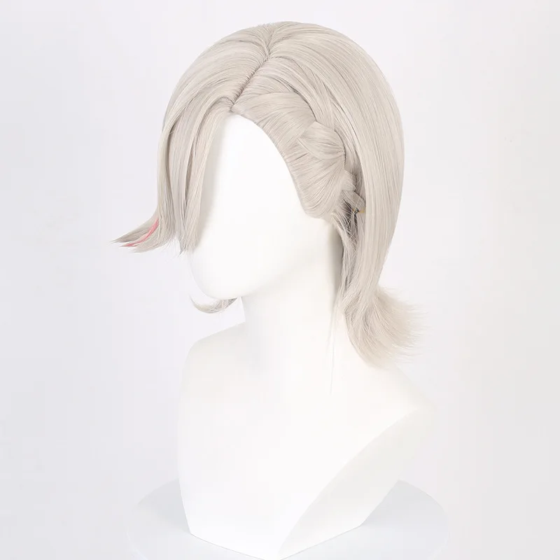 Genshin Impact Linnet Linni Cosplay Perücke Simulation Kopfhaut Top hervorgehoben kurzes Haar