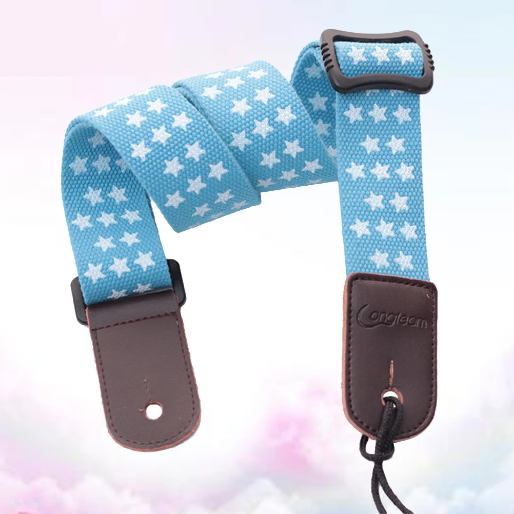 

Ukulele Strap Sturdy Cotton Guitar Adjustable Stand-up Playing Head Bass Pure