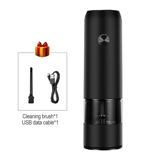 Elektrische Automatische Zout En Pepermolen Set Oplaadbare Met Usb Gravity Spice Mill Verstelbare Specerijen Grinder Keuken Gereedschap